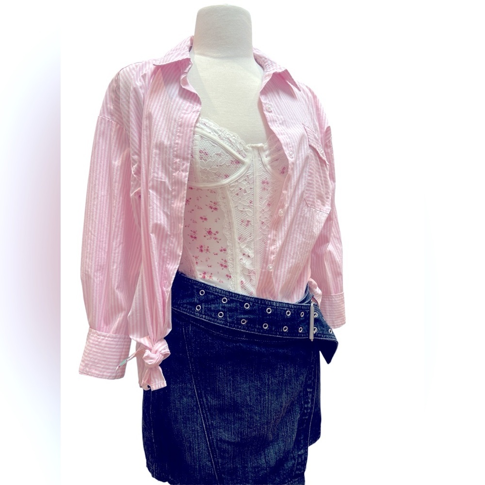 Studio Light Pink Button-Down Shirt - image 1